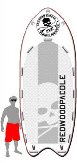 redwood-paddle big daddy 16'0 outline