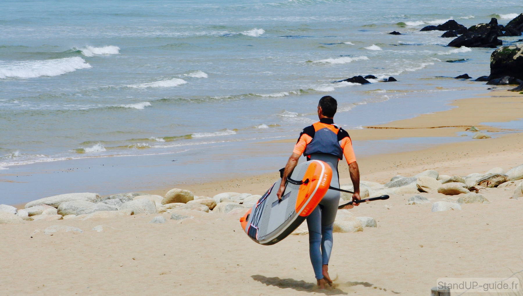 paddle et gilet de sauvetage