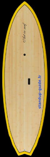 art-in-surf surf double winger 7'10 outline