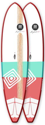 nahskwell longboard 10'6 outline