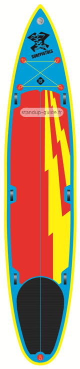 surfpistols tandem 15'0 outline