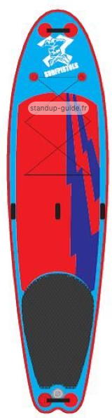 surfpistols white water sprint 11'0 outline